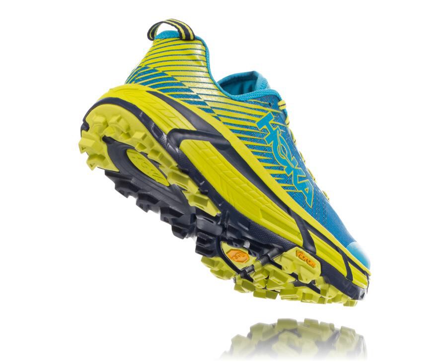 Hoka One One Trainers Mens Blue/Green - EVO Mafate 2 - 05718JHNX